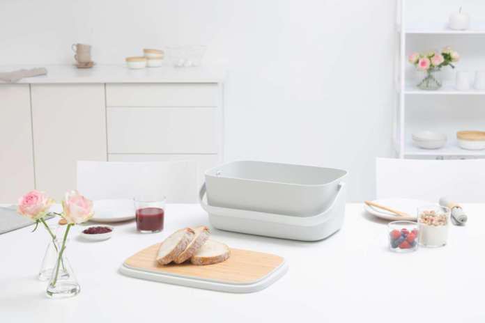 Nic Bread Bin - Light Grey Brabantia