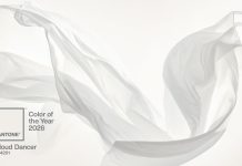 Pantone 2026: Cloud Dancer, il bianco che sussurra calma pantone 2026
