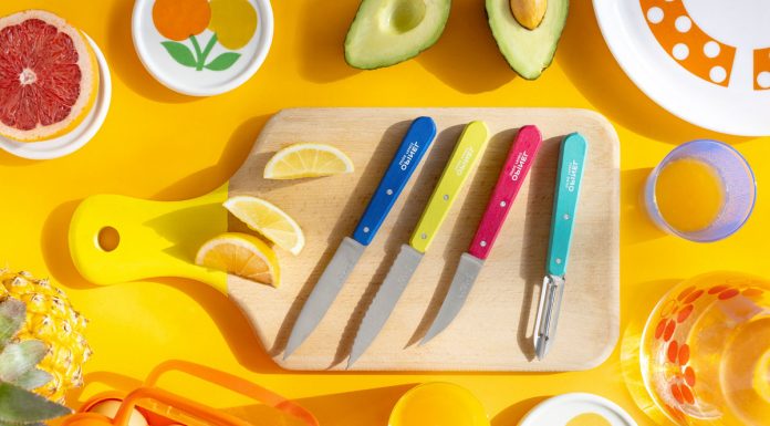 Opinel porta in cucina i colori degli anni Ottanta con Les Essentiels POP 80